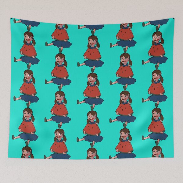 Item preview, Girl Eating a Watermelon Slice - Cartoon Girl Premium  designed and sold by RUXART.