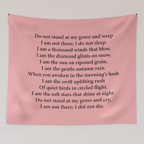 Item preview, Do Not Stand At My Grave And Weep (Mary Elizabeth Frye) designed and sold by -Ruby-Grace-.