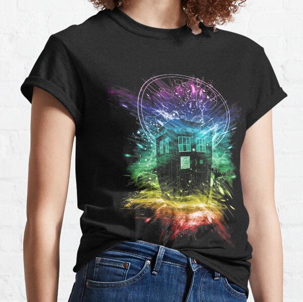 time storm-rainbow version T-shirt classique