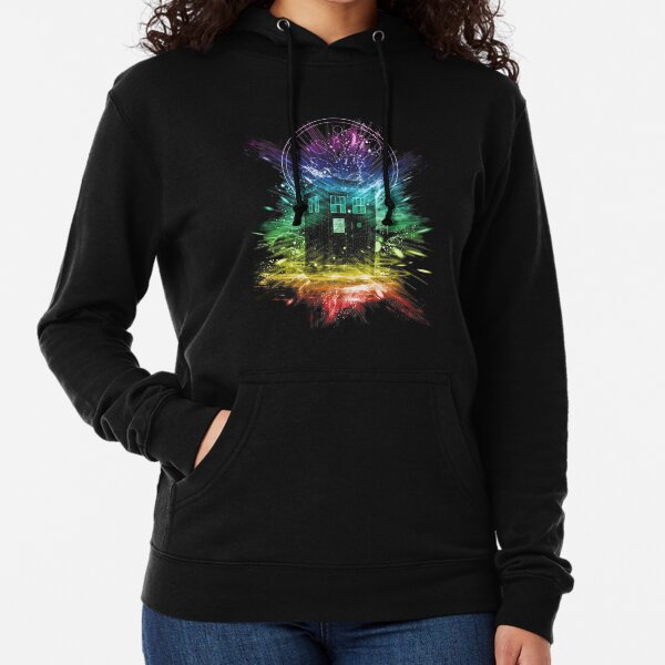 time storm-rainbow version Sweat à capuche léger