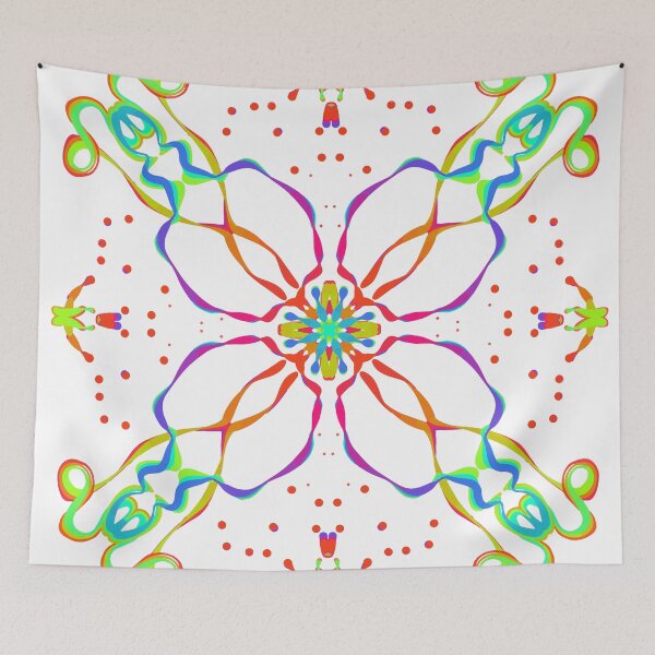 Item preview, Neon Squid Ribbon Pop Mandala designed and sold by Ariel Guevara.