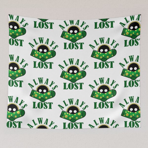 Item preview, Always lost green sock with yellow dots and mean washing machine face  designed and sold by kasonqkc.