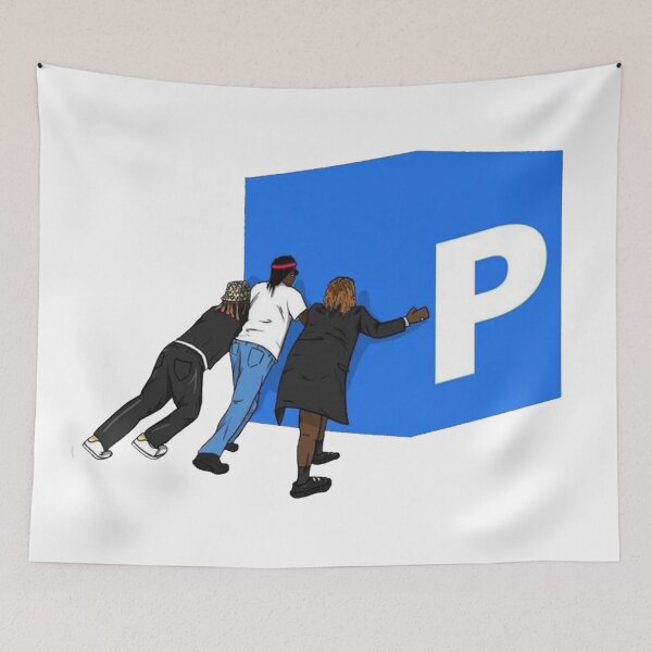 Item preview, PPushin P Gunna Future Young Thug poster designed and sold by martabritt.