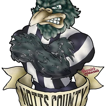 Artwork thumbnail, Notts County Magpie Mascot by RUXART