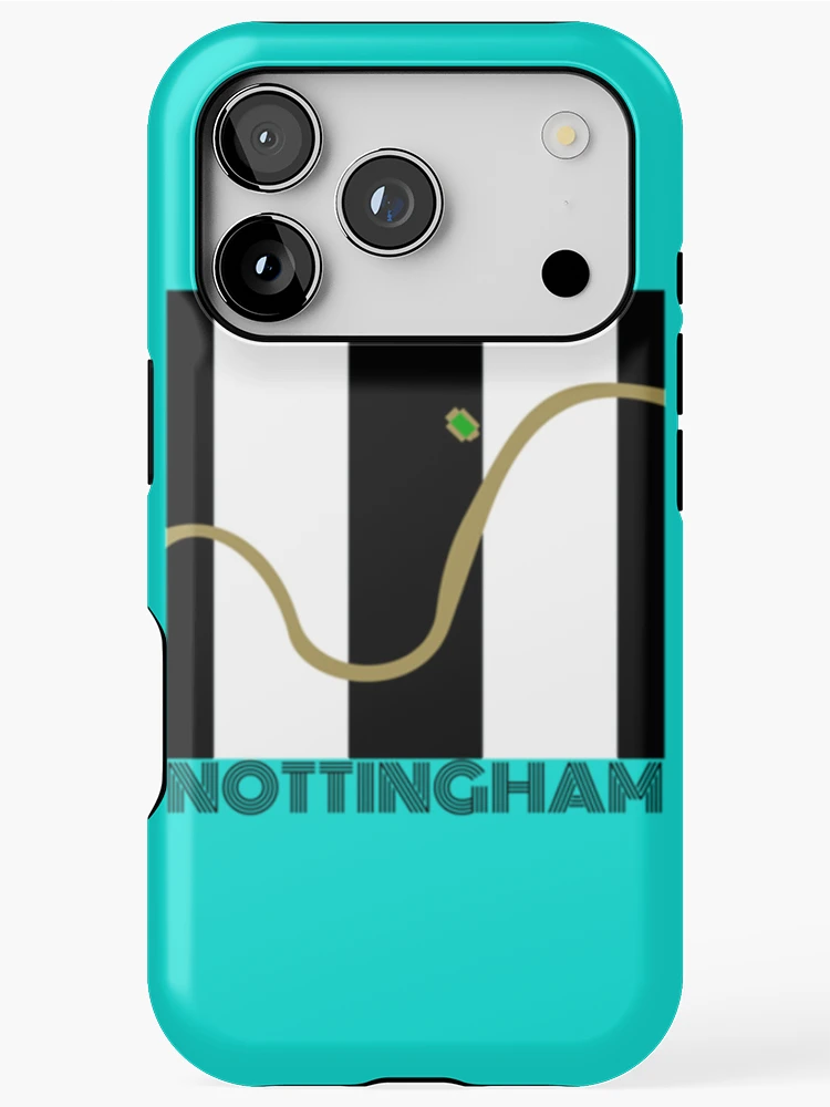 Thumbnail 1 of 4, iPhone Case, Notts County River Map designed and sold by RUXART.