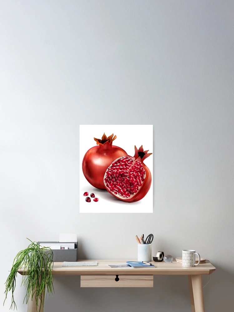Thumbnail 2 of 3, Poster, pomegranate designed and sold by RUXART.