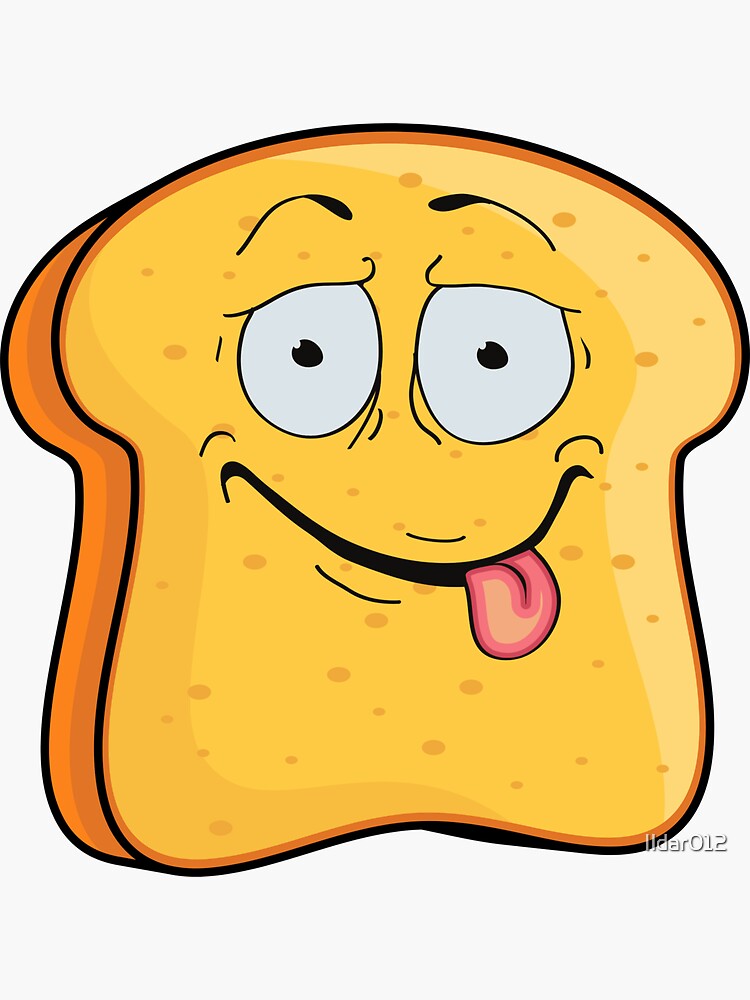 "Disguised Toast Funny Iconic Design Classic" Sticker by Ildar012