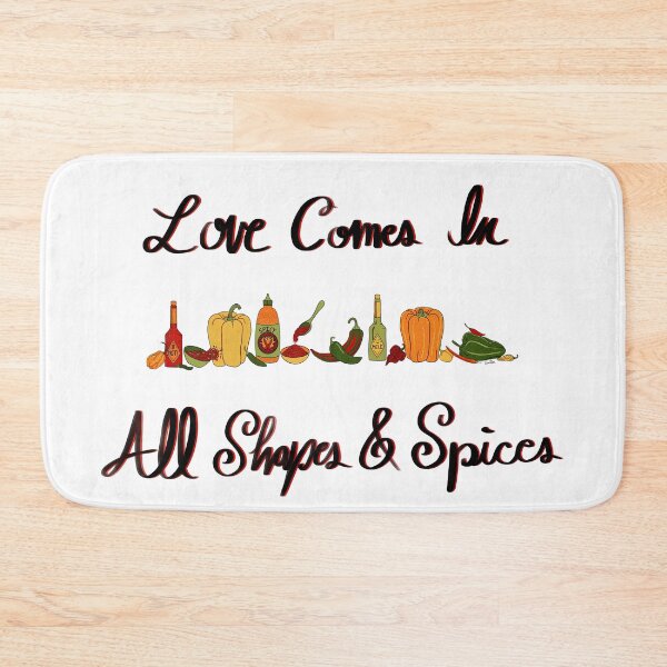 Item preview, Love Comes In All Shapes & Spices - Variety of Peppers & White Background designed and sold by EcoElsa.