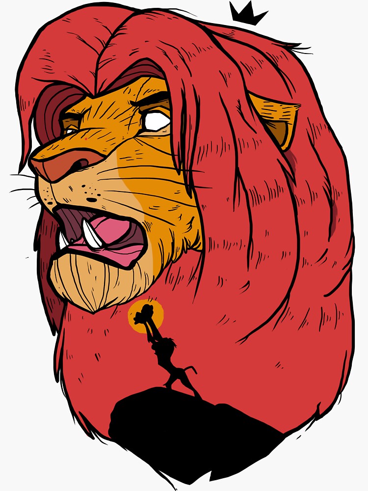 the-lion-king-sticker-by-btogobln-redbubble