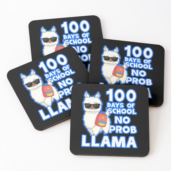 Item preview, 100 Days Of School No Prob Llama designed and sold by WoodburyLake.