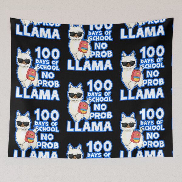 Item preview, 100 Days Of School No Prob Llama designed and sold by WoodburyLake.