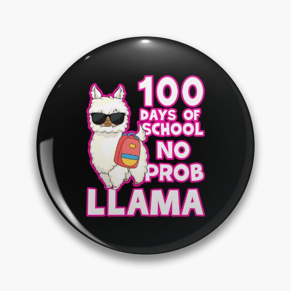 Item preview, 100 Days Of School No Prob Llama designed and sold by WoodburyLake.