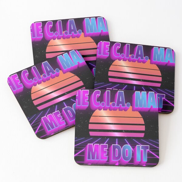 Item preview, The CIA Made Me Do It Retrowave Synthwave Vaporwave designed and sold by remarkableswag.