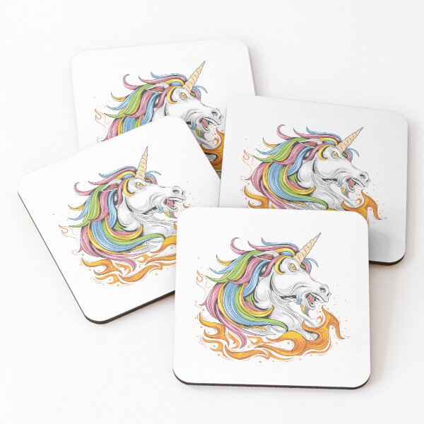 Item preview, Unicorn Rainbow With Fire designed and sold by Osbrewajki.