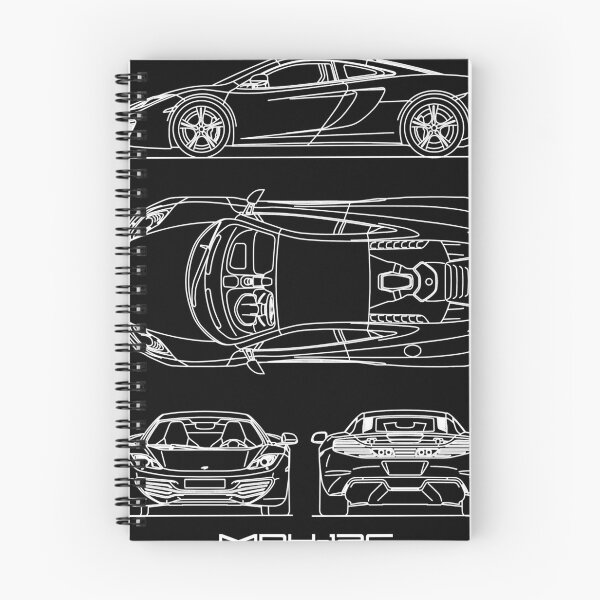 Item preview, The MP4-12C Blueprint Classic T-Shirt.png designed and sold by LisaAnge.