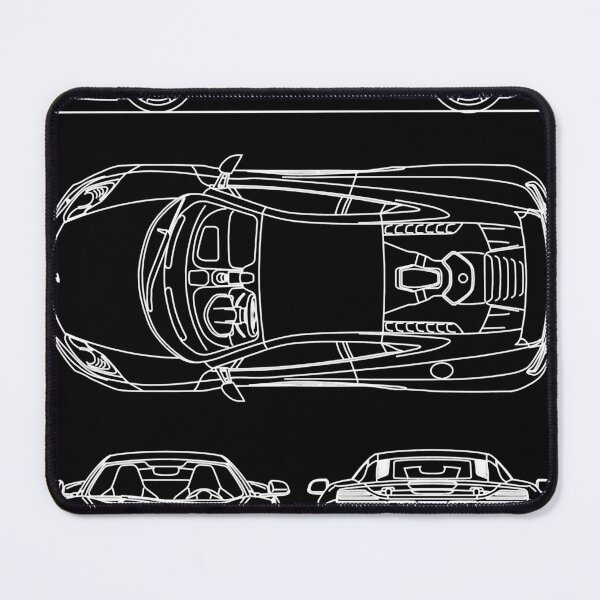 Item preview, The MP4-12C Blueprint Classic T-Shirt.png designed and sold by LisaAnge.