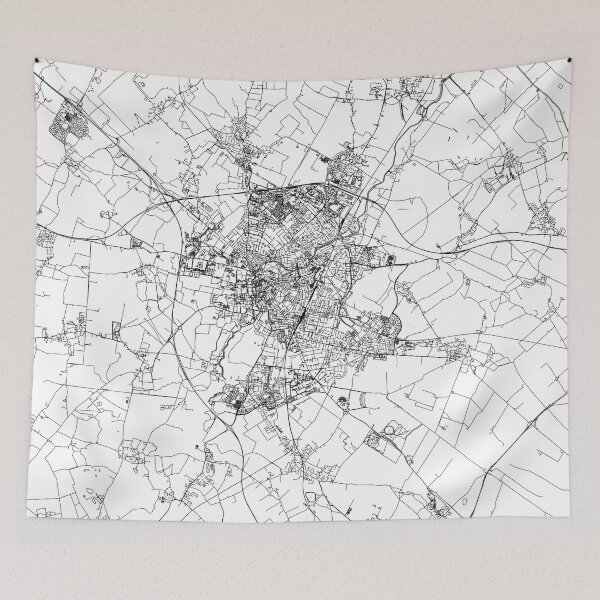 Item preview, Cambridge White Map designed and sold by multiplicitymap.