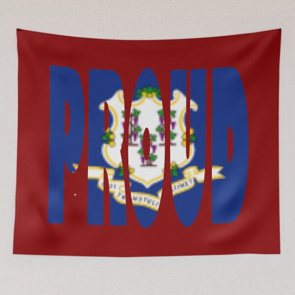 Item preview, Connecticut Flag - Hartford Connecticut - Connecticuter  designed and sold by Quotes-I-Wear.