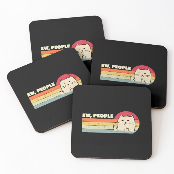 Item preview, Ew People Funny Cat Retro Style designed and sold by richardmatthew.