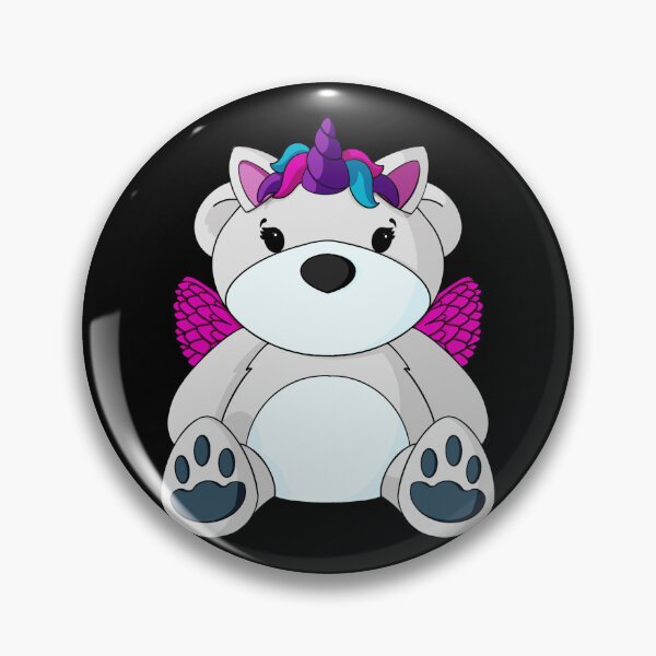 Item preview, Unicorn Pegasus Teddy Bear designed and sold by Alisha Ober Designs.