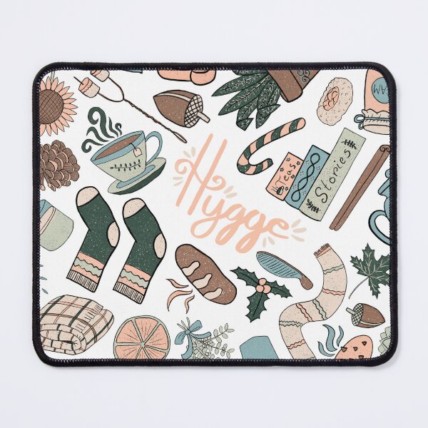 Item preview, Hygge Doodles Pattern - Cozy Palette & White designed and sold by EcoElsa.