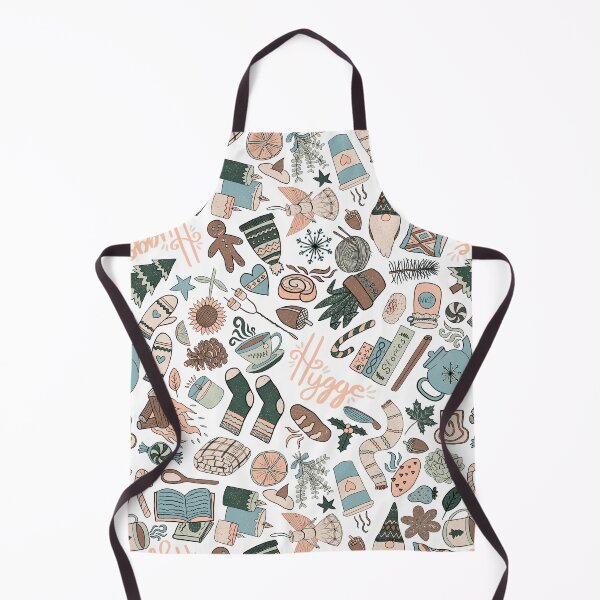Item preview, Hygge Doodles Pattern - Cozy Palette & White designed and sold by EcoElsa.
