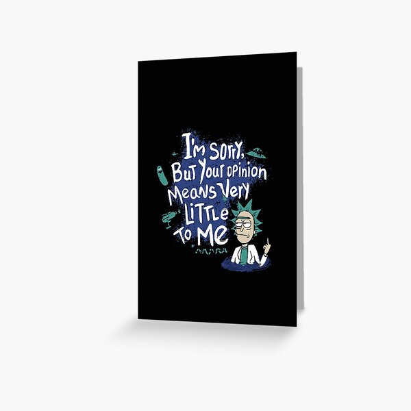 Rick and Morty Outrun Greeting Card