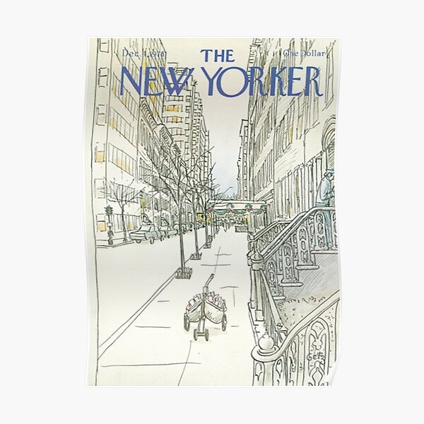The new Yorker December 70s Poster