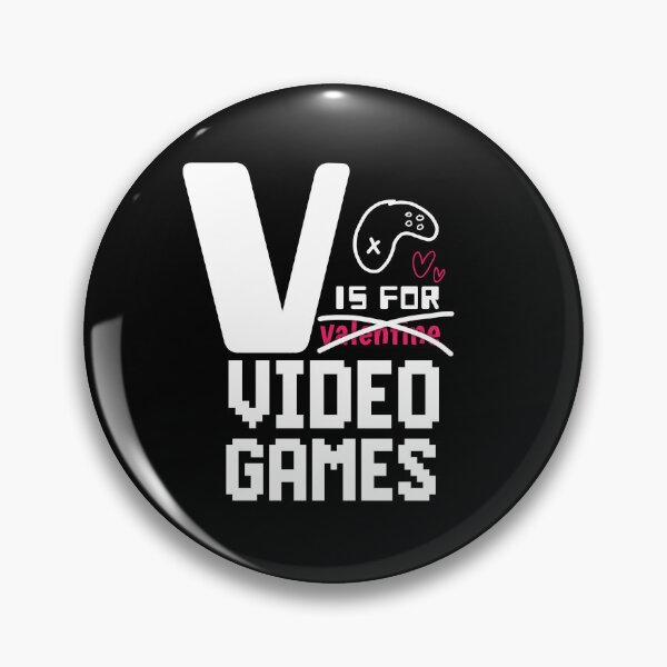 Item preview, v is for video games funny valentines day gamer designed and sold by TRIMERCH.