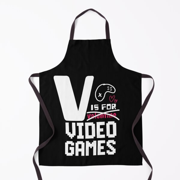 Item preview, v is for video games funny valentines day gamer designed and sold by TRIMERCH.