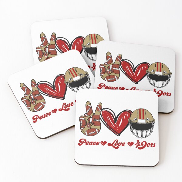 Item preview, Peace Love 49ers - Football Team designed and sold by TheBabySitters.