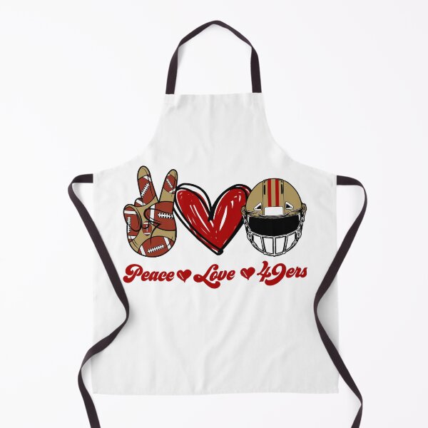 Item preview, Peace Love 49ers - Football Team designed and sold by TheBabySitters.