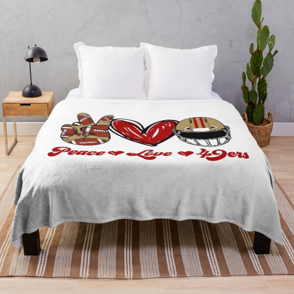 Item preview, Peace Love 49ers - Football Team designed and sold by TheBabySitters.