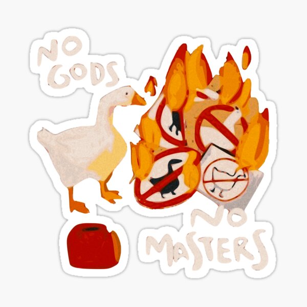 Item preview, Untitled Goose Game - "No God, No Masters" Classic T-Shirt designed and sold by MaryHutchisoni.