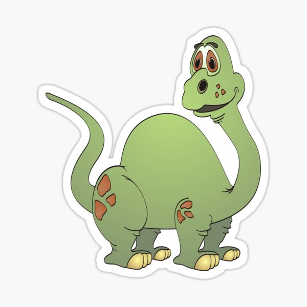 Item preview, Green Brontosaurus Cartoon designed and sold by Scott Hayes.
