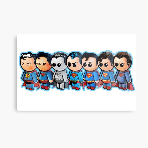 HISTORY of SUPS Pooterbellies DIE CUT Metal Print