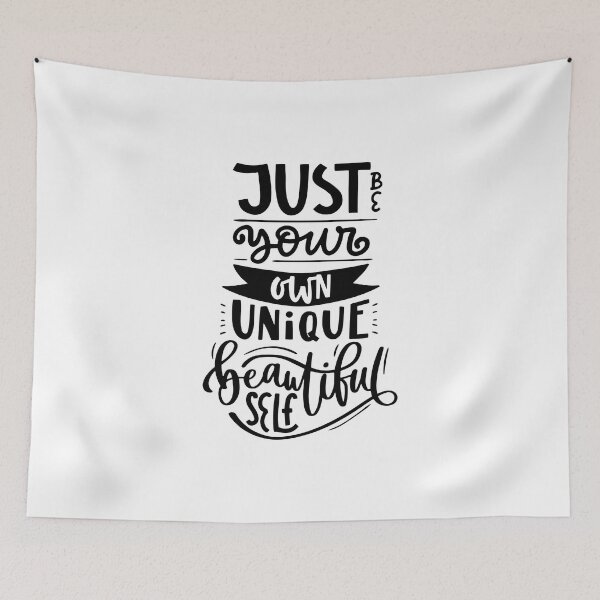 Item preview, Positive Quotes - Just be your own unique beautiful self designed and sold by ZafranOnline.