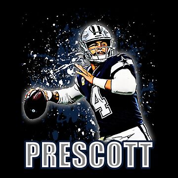 Dak Prescott Football Paper Poster Cowboys - Dak Prescott - T