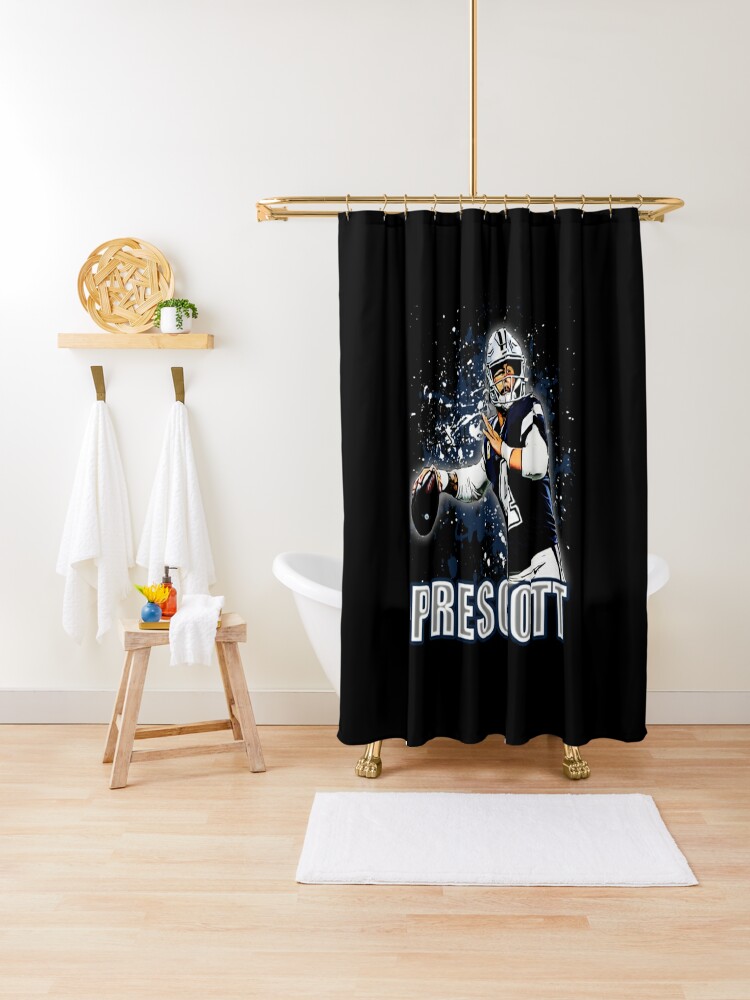 Dak Prescott White Shower Curtain