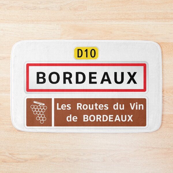 Item preview, Route du Vin de Bordeaux French Road Sign designed and sold by travelwitheric.