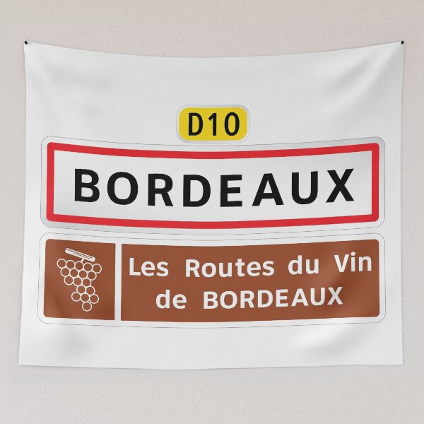 Item preview, Route du Vin de Bordeaux French Road Sign designed and sold by travelwitheric.