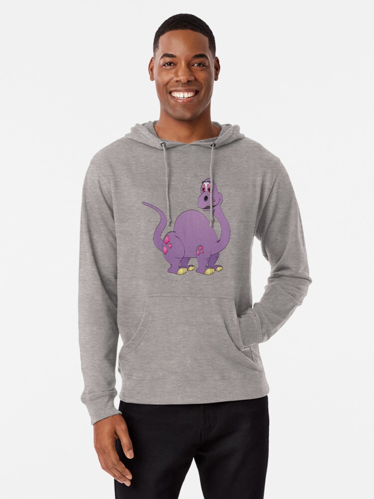 purple brontosaurus hoodie