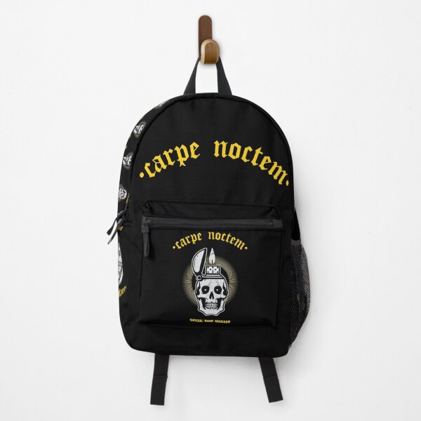 Item preview, Carpe Noctem - Seize The Night - Latin Quotes - Retro Vintage Skull designed and sold by WIZECROW.