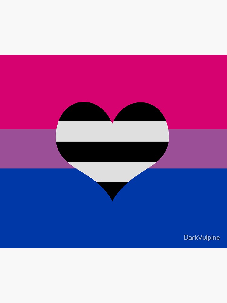 Bisexual Heteroromantic Pride Flag Sticker By Darkvulpine Redbubble 