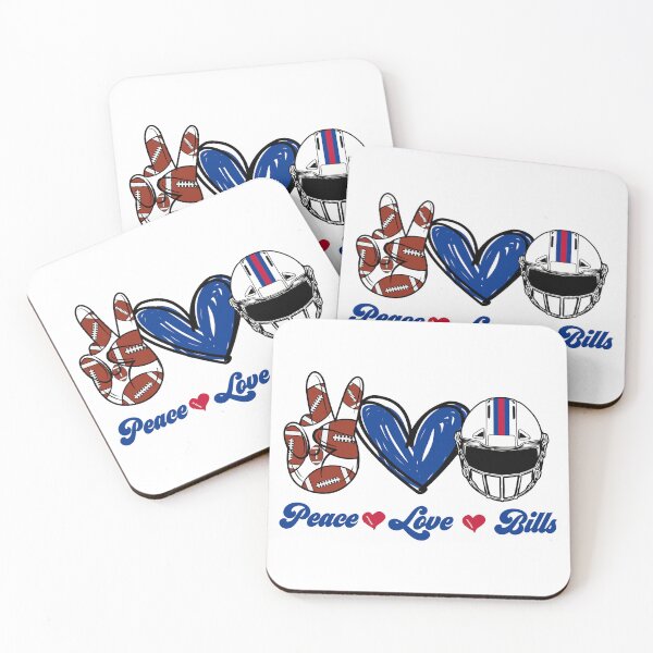 Item preview, Peace Love Bills - Football Team designed and sold by TheBabySitters.