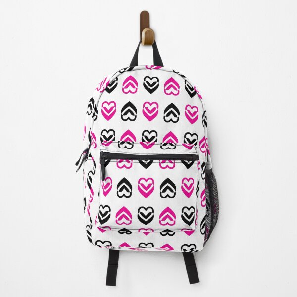 Item preview, Coupled Hearts in Pink 'n Black, Pattern designed and sold by CoffeeWires.
