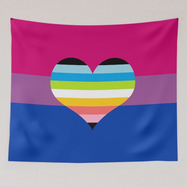 Item preview, Bisexual Queerromantic Pride Flag designed and sold by DarkVulpine.