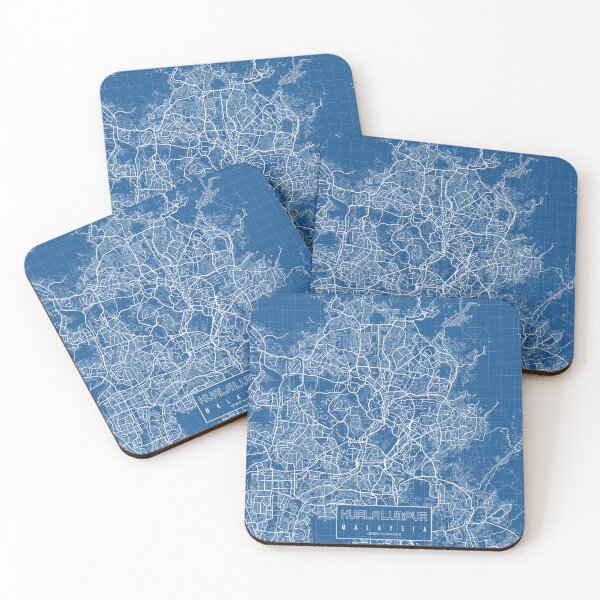 Item preview, Kuala Lumpur City Map of Malaysia - Blueprint designed and sold by deMAP.