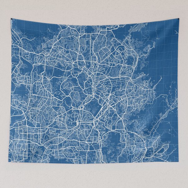 Item preview, Kuala Lumpur City Map of Malaysia - Blueprint designed and sold by deMAP.