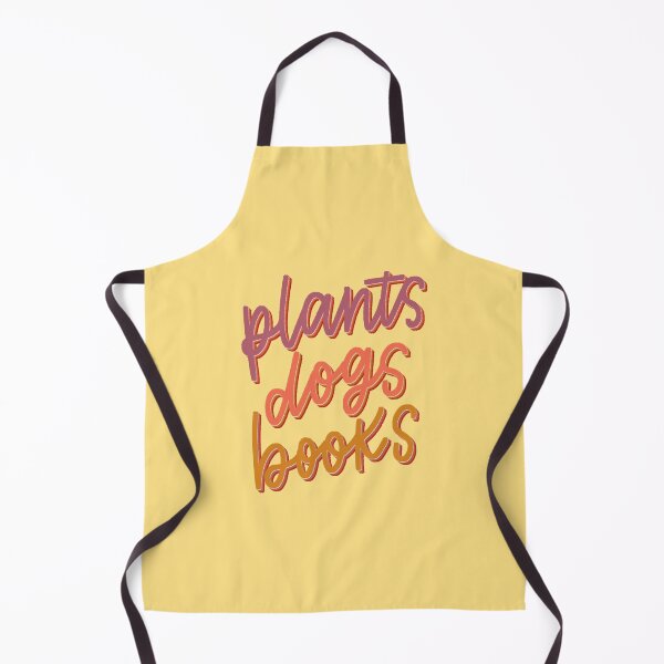 Item preview, Plants Dogs Books - Hand Lettered Quote - Orange designed and sold by TheBubblyType.